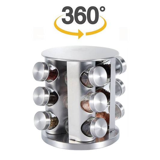 12pc steel spice Jar rack
