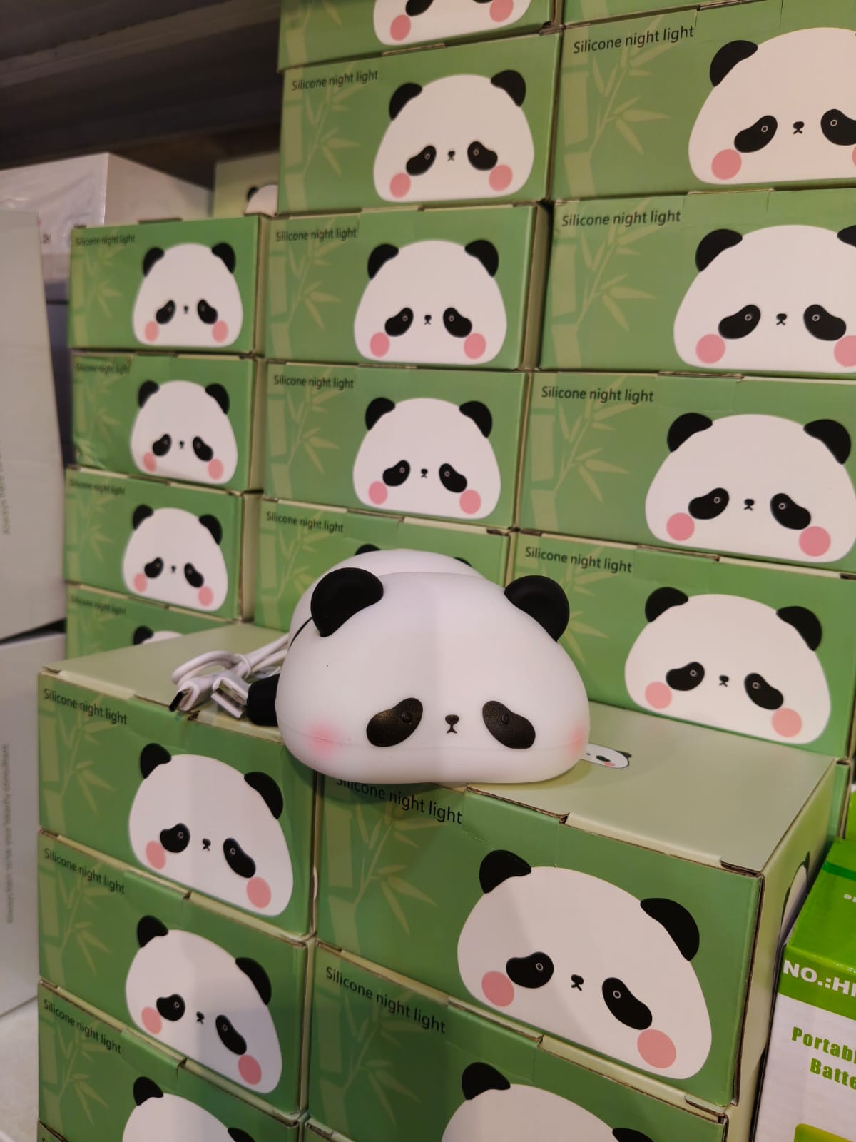 Panda silicon lamp