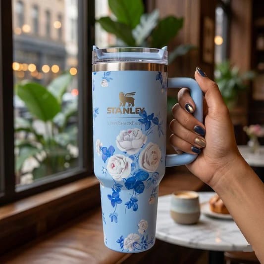 Floral tumbler