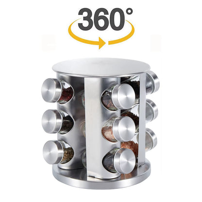 12pc steel spice Jar rack