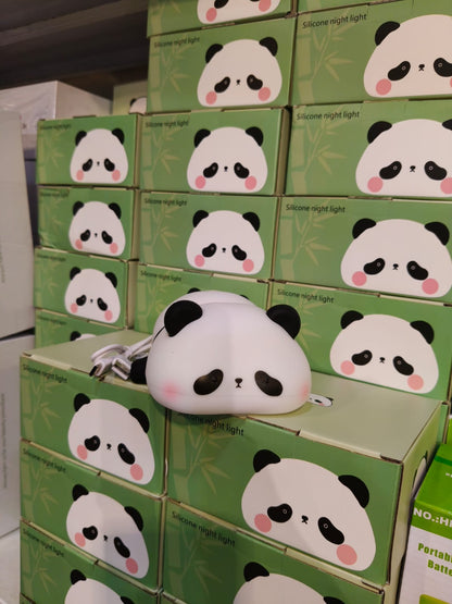 Panda silicon lamp