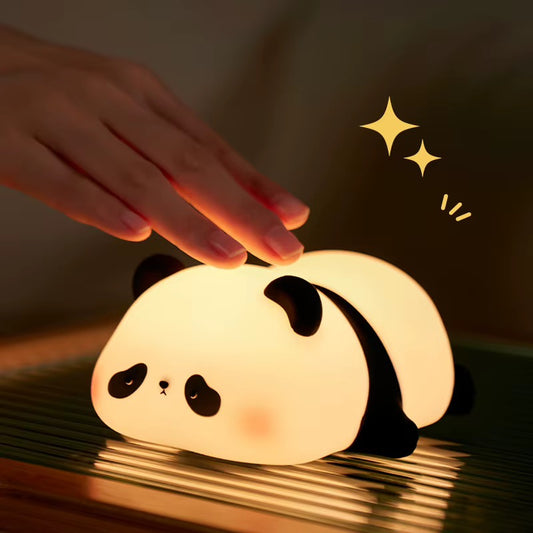 Panda silicon lamp