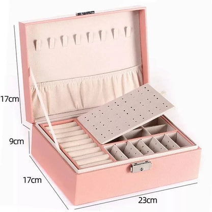 Leather jewellery organizer