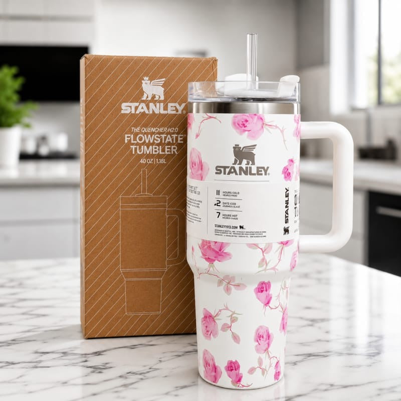 Floral tumbler