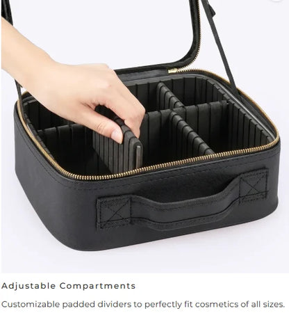 Vanity bag with led Mirror