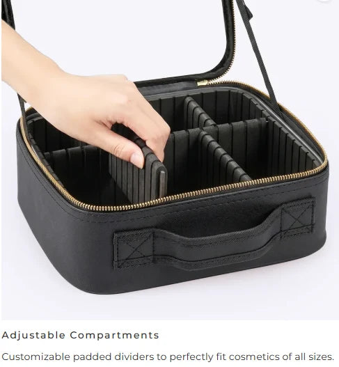 Vanity bag with led Mirror